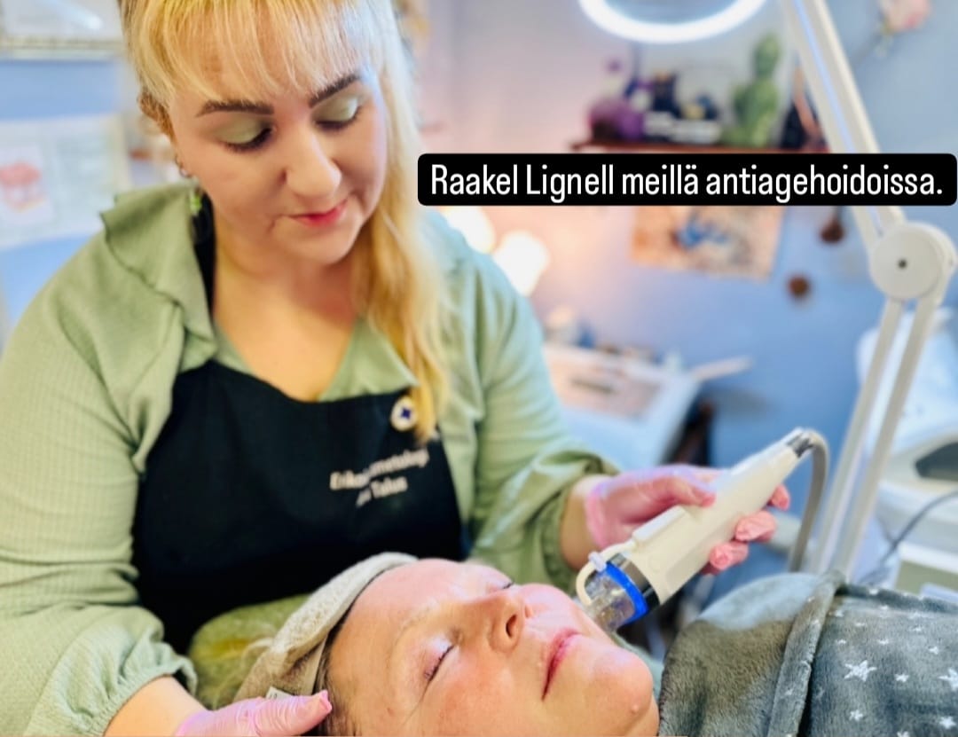 Antiagehoidot Raakel Lignellille Hyvän Olon Aitta kosmetologi Hämeenlinna